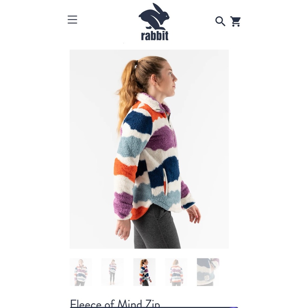 Rabbit Quarter Zip Fleece of Mind